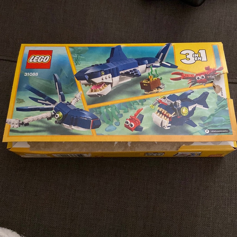 Lego 3 in 1 set - Creator: Deep Sea Creatures (31088 - 230 pieces)